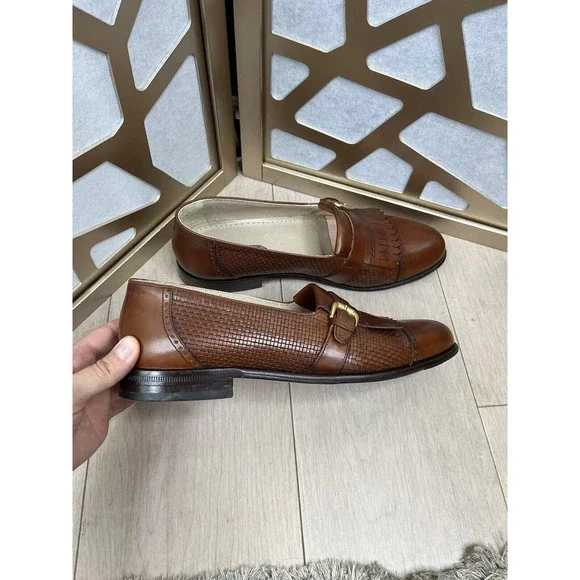 Florsheim Barletta Kilted Leather Slip On Loafers Shoes Men 